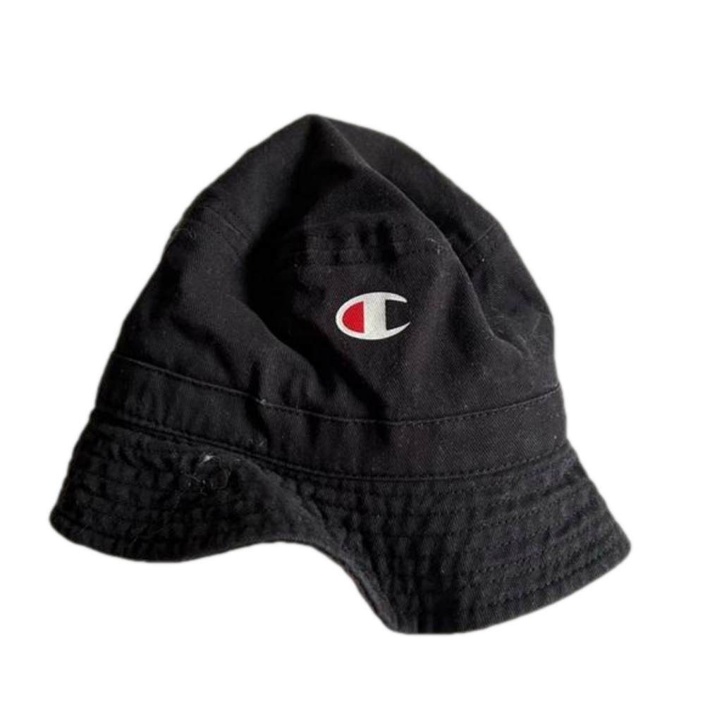 Champion Black Logo Athleisure Summer Bucket Hat
